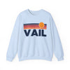 Vail, Colorado Sweatshirt Retro Sun Unisex - Vail Vintage Inspired Warm Pullover Jumper