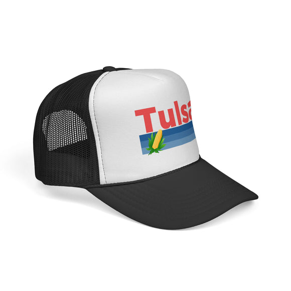 Tulsa, Oklahoma Retro Corn and Farm Trucker Hat