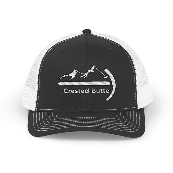 Crested Butte, Colorado Snapback Trucker Cap - Embroidered Crested Butte Hat