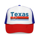 Kids Texas Trucker Hat Foam Bike - Youth Snapback Cap on white background