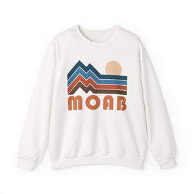 Moab, Utah Sweatshirt Retro Mountains, Moab Unisex Graphic Crewneck