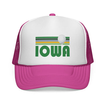 Buy pink Iowa Retro Iowa Trucker Hat