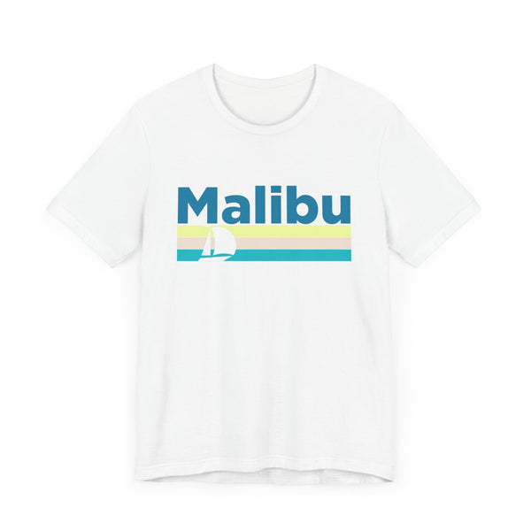 Malibu, California T Shirt - Sailboat Graphic Tee