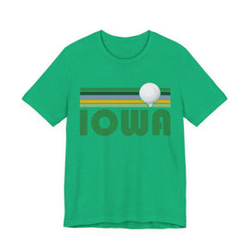 Buy heather-kelly Golf Iowa T-Shirt - Retro Golf Unisex Iowa Shirt