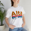 Alta, Utah Shirt - Mountain Sunset Unisex Alta T-Shirt-95