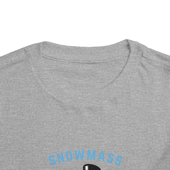 Snowmass, Colorado Toddler Skiing Snowman Graphic Tee - Kids Snowmass Shirt