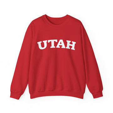 Buy red Utah Sweatshirt - Unisex Utah Crewneck Sweatshirt