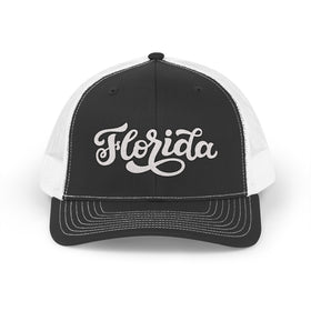 Florida Snapback Trucker Cap - Embroidered Florida Hat - 0