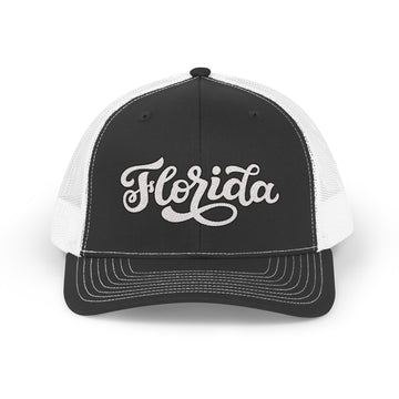 Florida Snapback Trucker Cap - Embroidered Florida Hat - 0