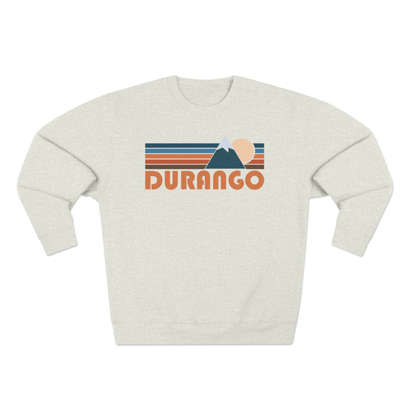 Premium Durango, Colorado Retro Mountain Graphic Sweatshirt