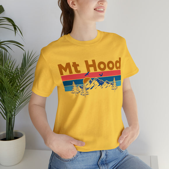 Mt Hood, Oregon Shirt - Mountain Sunset Unisex Mt Hood T-Shirt