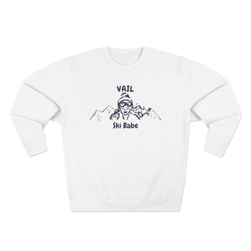 Premium Vail, Colorado Ski Babe Sweatshirt - 0