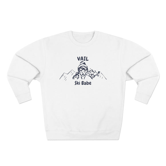 Premium Vail, Colorado Ski Babe Sweatshirt