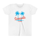 Sarasota, Florida Youth Shirt - Retro Palm Tree Sarasota Kid's T-Shirt-2