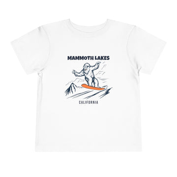 Mammoth Lakes, California Yeti Snowboard Toddler Tee - 0