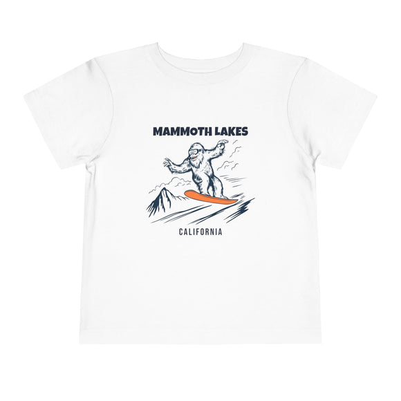 Mammoth Lakes, California Yeti Snowboard Toddler Tee
