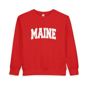 Buy red Maine Sweatshirt - Maine Crewneck Sweatshirt