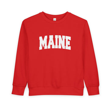 Buy red Maine Sweatshirt - Maine Crewneck Sweatshirt