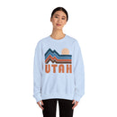 Utah Sweatshirt Retro Mountains, Utah Unisex Graphic Crewneck-18