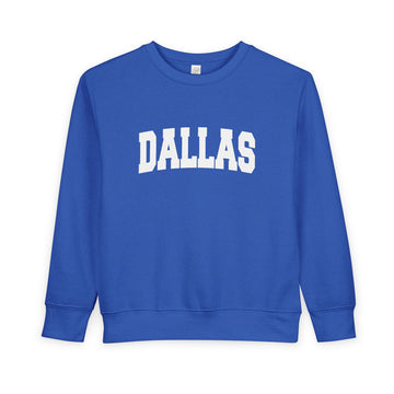 Dallas, Texas Toddler Sweatshirt - Dallas Toddler Crewneck Sweatshirt - 0