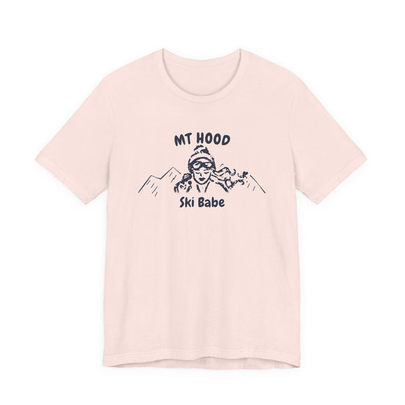 Mt Hood, Oregon Ski Babe T‑Shirt - Retro Skiing Graphic Tee