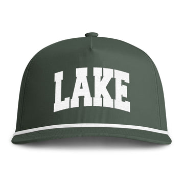 Buy moss Lake Embroidered Rope Hat - Vintage Sunwashed Rope Cap, Comfort Colors