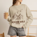 Jackson Hole, Wyoming Mountain Gondola Sweatshirt, Travel Graphic-1