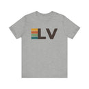 Las Vegas, Nevada tee - LV t shirt retro stripes-4