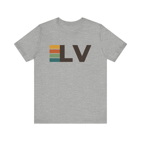 Las Vegas, Nevada tee - LV t shirt retro stripes