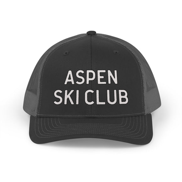 Aspen, Colorado Snapback Trucker Cap - Embroidered Aspen Hat