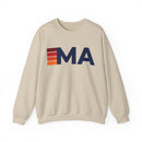 Massachusetts Retro Sweatshirt | Retro Stripes Massachusetts-2