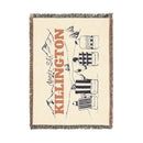 Killington, Vermont Ski Town Throw Blanket | Mountain Woven Blanket-3