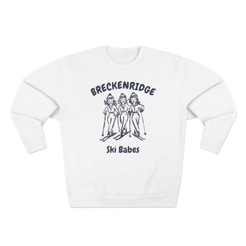 Premium Breckenridge, Colorado Ski Babes Sweatshirt - 0