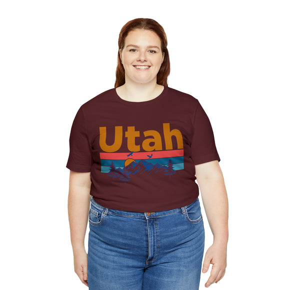 Utah T-Shirt - Mountain Sunset Unisex Utah Shirt
