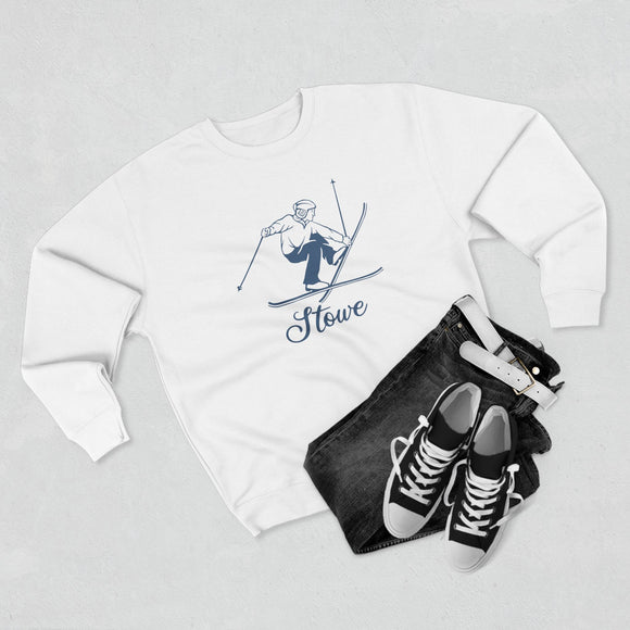 Premium Stowe, Vermont Vintage Snow Ski Sweatshirt