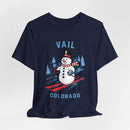 Vail, Colorado T Shirt - Ski Snowman Graphic Tee-16
