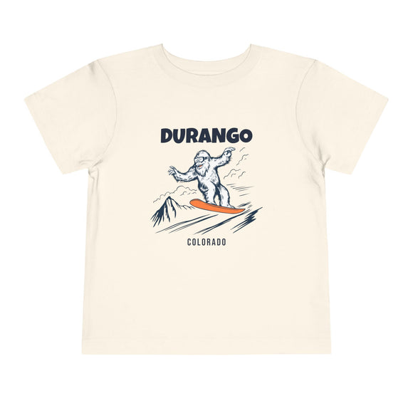 Durango, Colorado Yeti Snowboard Toddler Tee