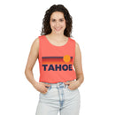 Lake Tahoe, California Retro Sunstripe Tank Top | Comfort Colors - 100% Cotton-7