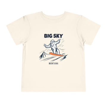 Big Sky, Montana Yeti Snowboard Toddler Tee