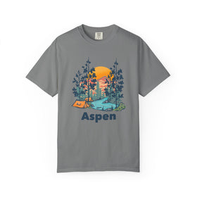 Buy grey Aspen, Colorado Graphic Tee, Comfort Colors Retro Unisex Aspen T shirt