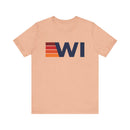 Wisconsin Retro Stripes T-Shirt | Wisconsin State Tee-1