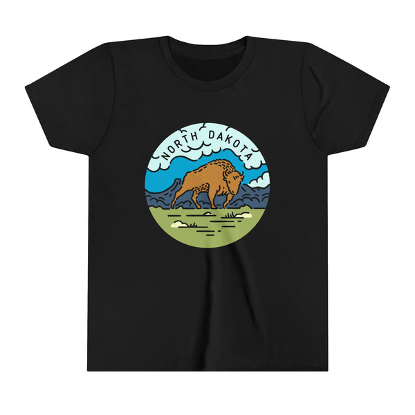 North Dakota Youth T-Shirt - Unisex Kids North Dakota Shirt