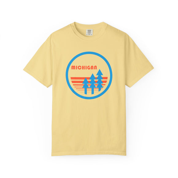 Michigan T Shirt, Comfort Colors Cotton 100% Cotton Trees Tee