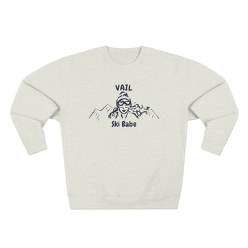 Premium Vail, Colorado Ski Babe Sweatshirt