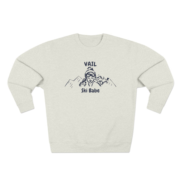 Premium Vail, Colorado Ski Babe Sweatshirt
