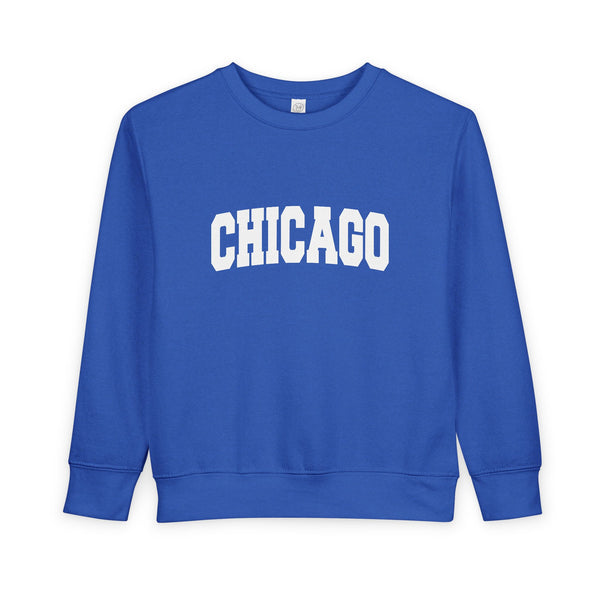 Chicago, Illinois Toddler Sweatshirt - Chicago Toddler Crewneck Sweatshirt