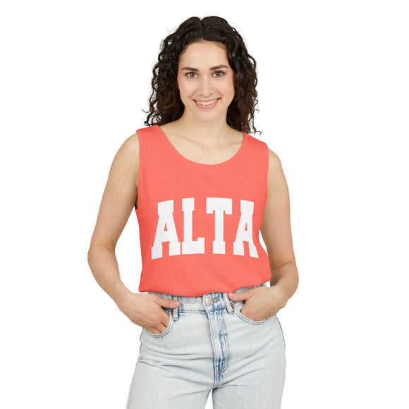 Alta, Utah Tank Top Unisex | Comfort Colors - 100% Cotton