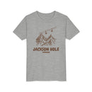 Jackson Hole, Wyoming Youth T-Shirt — Vintage Gondola Ski Mountain Tee-3