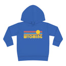 Wyoming Toddler Hoodie - Retro Sunrise Unisex Wyoming Toddler Sweatshirt-4