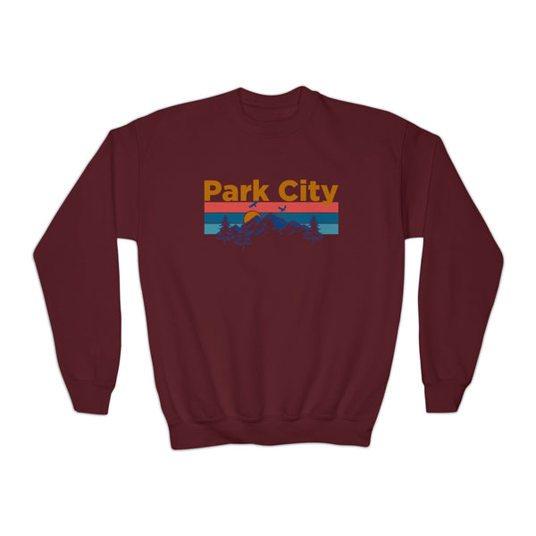 Park City, Utah Youth Sweatshirt - Unisex Kid's Park City Crewneck Sweatshirt